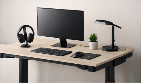 Desk productivity category hero placeholder showing workstation upgrades.